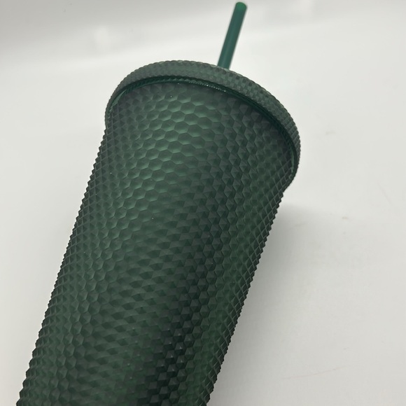 Starbucks dark green jelly, Matt studded 16 ounce cold Tumblr. New. - Picture 4 of 6